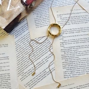 MADEWELL Sliding Ring Bolo Necklace